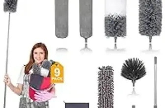DEEHYO Microfiber 9-Piece Extendable Feather Duster Set for $13.49