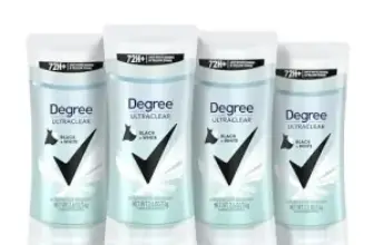 4-Pack Degree Ultraclear Women’s Antiperspirant for $12