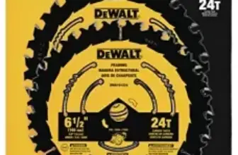 DEWALT DWA1612CMB 6-1/2″ Circular Saw Blades 2-Pack for $18