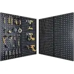 Dioosn 24×12-Inch Metal Pegboard Organizer with 38 Hooks for $22.20