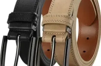2-Pack DOOPAI Men’s Leather Belts for $9.97