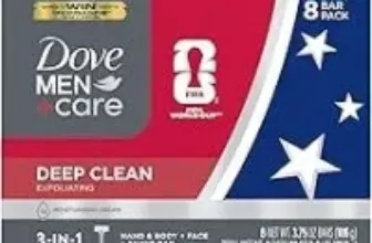 Dove Men+Care Deep Clean Body Hydrating Bar Soap (8-Pack) for $8.99