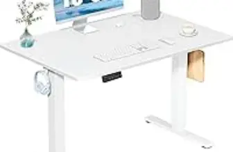 DUMOS 40″ Electric Standing Desk – Adjustable Height, Spacious 40″x24″ Desktop – Now $65.98 (Was $97.99)