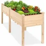 Dumos 72″ x 23″ x 30″ Raised Wood Garden Bed for $74.99