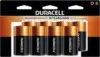 Duracell Coppertop D Batteries 8 Count Pack for $12.99