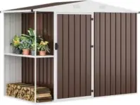 DWVO 8′ x 4′ Outdoor Weatherproof Storage Shed for $200