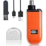 Jerbest Rechargeable Mini Travel Electric Nose/Ear Hair Trimmer with LED Display for $6.99