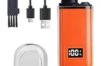Jerbest Rechargeable Mini Travel Electric Nose/Ear Hair Trimmer with LED Display for $6.99