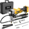 Ecarke Cordless Grease Gun 12,000 PSI with 39″ Hose & 4 Couplers for $89.99