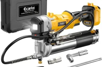 Ecarke Cordless Grease Gun 12,000 PSI with 39″ Hose & 4 Couplers for $89.99
