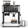Electactic Store 2025 Upgrade 15 Bar Espresso Machine with Built-in Grinder for $114