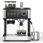 Electactic Store 2025 Upgrade 15 Bar Espresso Machine with Built-in Grinder for $114