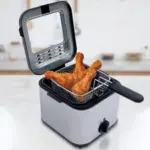 Stainless Steel Electric Deep Fryer with Basket – 2.5L Capacity for $40.95