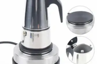 Stainless Steel Electric Espresso Coffee Maker Moka Pot – 200ml/4 Cups for $26.80
