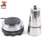 Stainless Steel Electric Espresso Moka Pot for 4 Cups – Now $32.12
