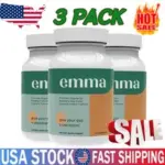 3-Pack Emma Gut Health Supplement – 180 Capsules for Bloating Relief at $13.99