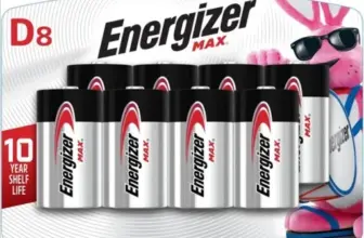 Energizer Max D 8-Pack Batteries for $4.99