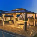 Aluminum Frame Pergola with Double Roof Canopy for $499 $499.00