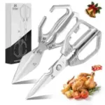 Ethyxe 2-Pack Heavy Duty Japanese Stainless Steel Kitchen Scissors Set for $13