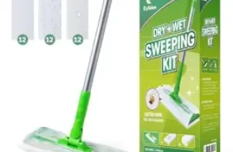 Eyliden 360 Swivel Sweeper Mop with 36 Disposable Cloths for $11