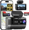 Faimee F6 4K WiFi GPS Dash Camera with 2K Rear Cam and 64GB Card for $47.99