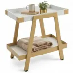 Farmhouse 2-Tier Side Table for $1