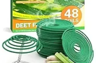 48-Pack FIRIK Citronella Incense Coils with 2 Holders for $5.49