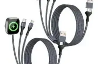 Firsting 3-in-2 Multi-Charging Cable with iWatch Charger (2-Pack) for $8.99