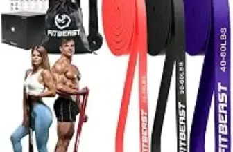FitBeast 15-80lb Resistance Bands Set Now for $11.54