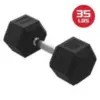 FitRx Rubber Hex Dumbbells 35lbs for $32.97