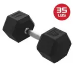 FitRx Rubber Hex Dumbbells 35lbs for $32.97