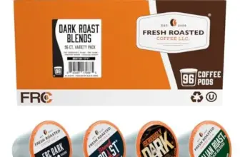Fresh Roasted Dark Roast Coffee K-Cup Pods Variety Pack – 96 Count for $20.91