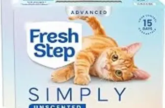 Fresh Step Advanced Simply Unscented Clumping Cat Litter 37lbs for $18.46