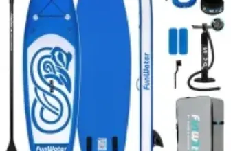 FunWater 10’x31”x6” Inflatable Stand Up Paddle Board with Accessories for $84.97