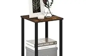 Furinno TURN-N-TUBE 2-Tier Side Table for $11.87