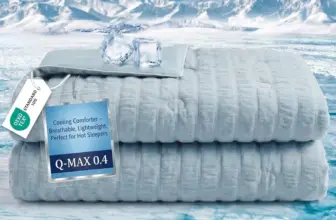 Fuzzysense 50″x60″ Q-Max 0.4 Reversible Cooling Comforter for $50.99