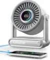 Gaiatop 6000mAh 5-Speed Rechargeable Desk Fan Now $12