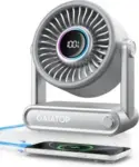 Gaiatop 6000mAh 5-Speed Rechargeable Desk Fan Now $12