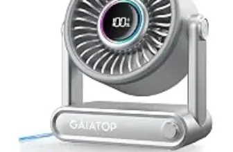 Gaiatop Portable Quiet Desk Fan with 6000mAh Battery – Now $12.43