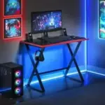 Gamer Gear Jr. Gaming Desk with LED Lighting for $39.00