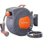 GAOMON Retractable Garden Hose Reel 100 ft for $73.63