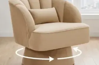 GarveeHome Modern 360° Swivel Velvet Barrel Accent Armchair for $96