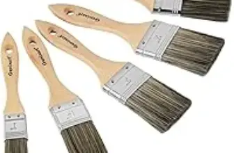Genixart 5-Pack Double Thick Chip Paint Brush Set (Assorted Sizes) – $8.88