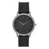 GEORGE Men’s Gunmetal Watch with Black Dial and Silicone Band for $4.00