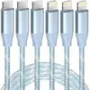 Gherel 6ft USB-C to Apple MFi Lightning Cable 3-Pack for $3.99