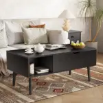 Gianna Wood Lift Top Coffee Table with Hidden Compartment for $38.99