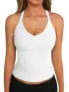 GKBK V-Neck Racerback Ribbed Women’s Tank Top for $5.39