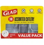 Glad Premium Assorted Disposable Utensils for $8.38