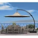 Greenvines 11′ 360-Degree Patio Offset Cantilever Umbrella with Base for $154.99