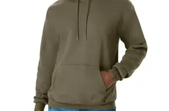 Hanes EcoSmart Fleece Hoodie in Fatigue Green for $8.15